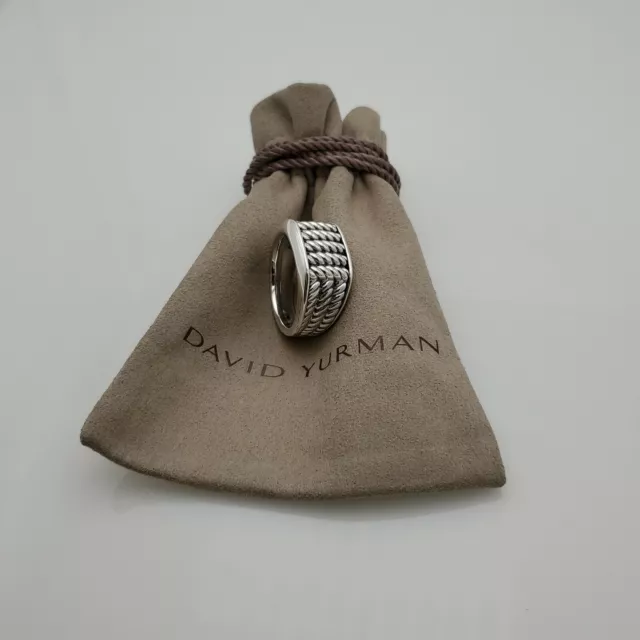 David Yurman Men's Maritime 3 Sided Narrow Rope Ring size 10