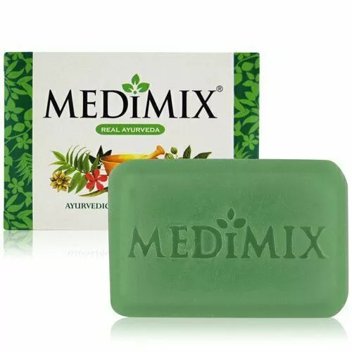 Real Medimix Savon ayurvédique classique aux 18 herbes pour problèmes de...