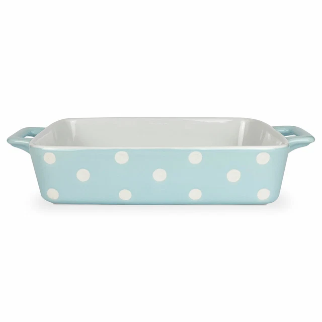Plato de Hornear Cerámica Isabelle Rose Molde Horno En Lunares Shabby Chic 5132