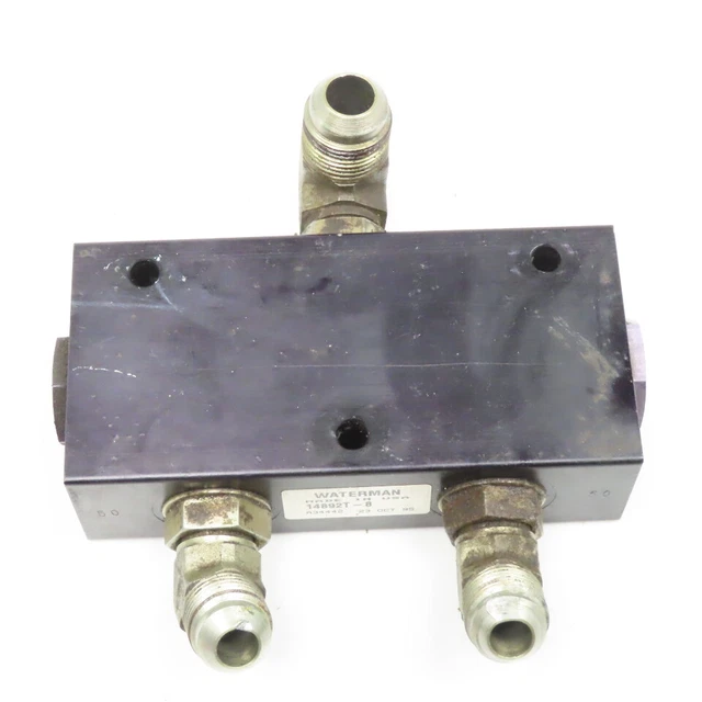 Waterman 14892T-8 Aluminum Body 3 Port Hydraulic Manifold