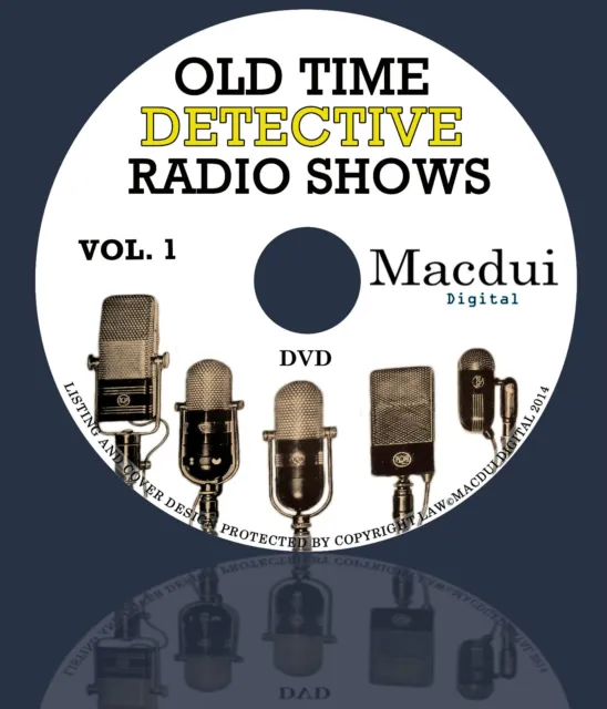 Old Time Detective Radio Shows – 6385 Mp3 on 15 DVD Mystery/Crime 2600 Hours OTR 2