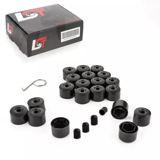 20x Ecrou de Roue Hexagonal Couvercles Antivol 17mm Noir pour de Frein Suzuki