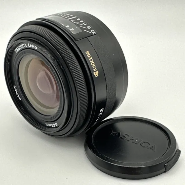 Yashica 28mm 1:2.8 AF Autofocus 35mm SLR Lens Film Kyocera With Cap