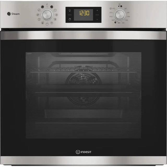 Indesit IFWS3841JHIX Four Électrique Multifonctions Encastré Inox 71LT Classe A+