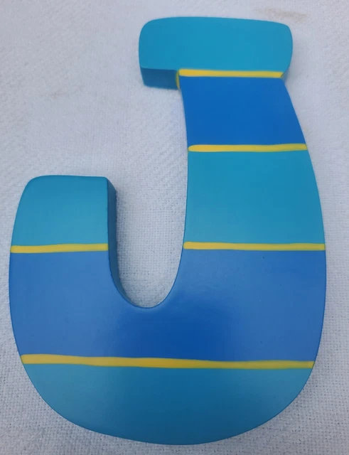 Vtg Tatutina Wooden Letter “J” Decorative Alphabet Decor Kids FUN Wall Hanging