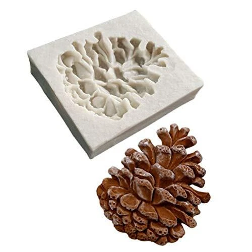 Cute Christmas Echinacea Pinecone DIY 3D Silicone Mold Making random color