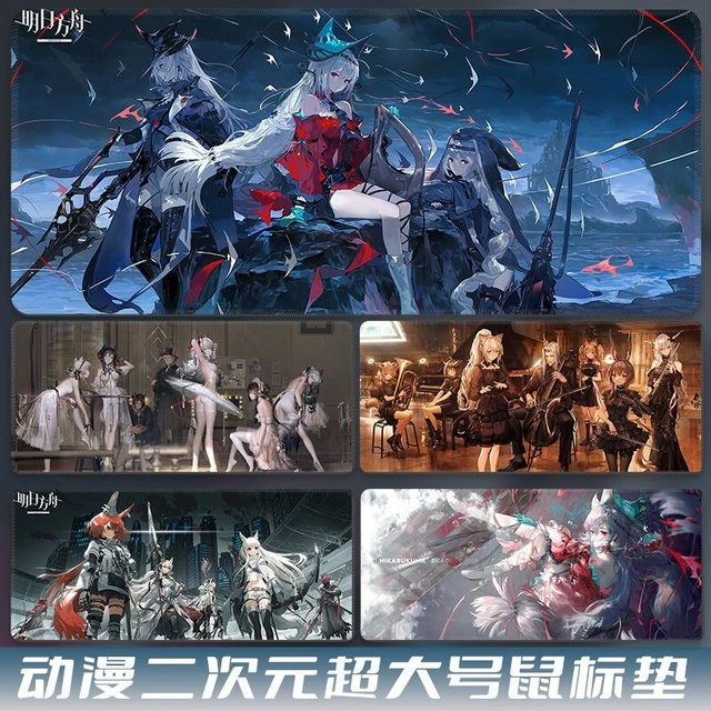 Arknights Cosplay Mousepad Big Non-Slip Gaming Keyboard Mouse Pad L/XL Xmas Gift