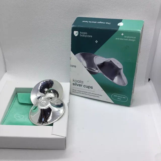 Koala Babycare The Original Nursing Cups 100% Silver 999 Maxi Nipple Shields