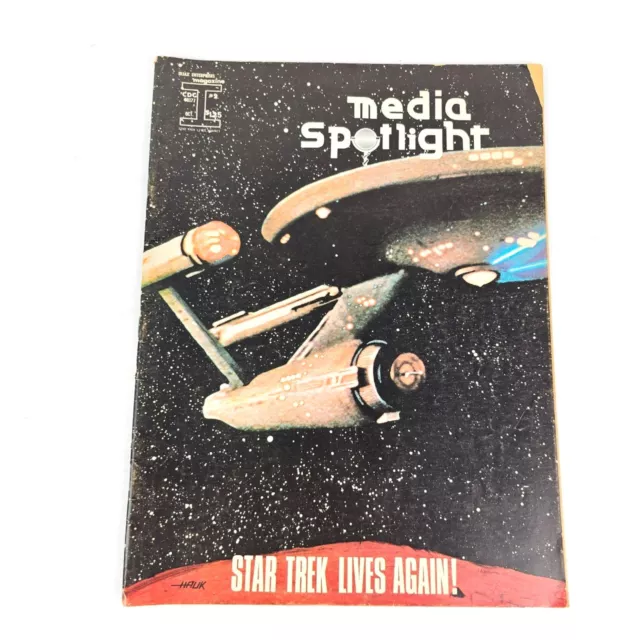 Media Spotlight Magazine #2 Star Trek Lives Again! 1976 Spock Kirk Shatner