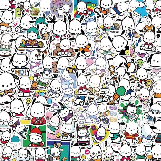 Pochacco Stickers Sanrio 25pc Dog Cute Kawaii Vinyl Laptop Water Bottle Anime