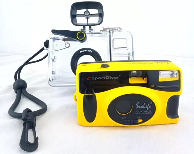 Sealife SportDiver II Land & Sea Camera Kit Underwater Camera Yellow unused