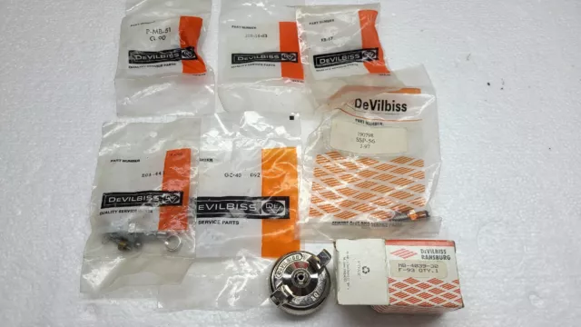 DeVilbiss Spray Gun Various New Old Stock Parts