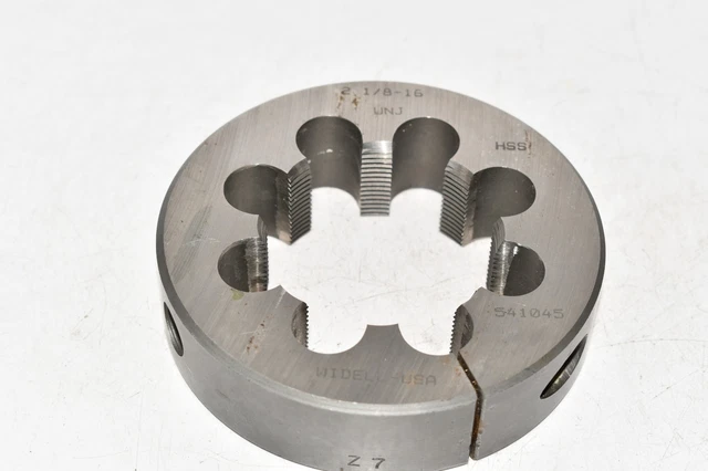 Widell 541045 2-1/8-16 UNJ HSS Adjustable Thread Die 4'' OD