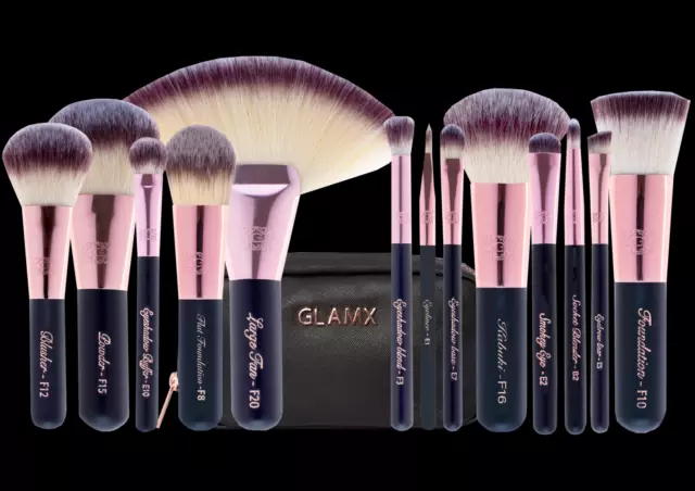 13 PCS Cosmetic Makeup Brush Set travel size 100% high quality professional