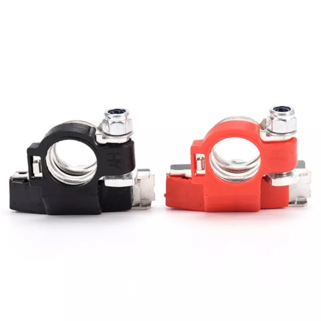 2Pcs Battery Terminal Cable Clamp Clips Positive Negative Car Quick Connector