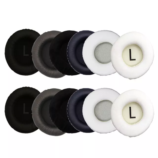 2 Pairs Sponge Replacement Ear Cushions Earphone Protector Soft Leather Cover 2