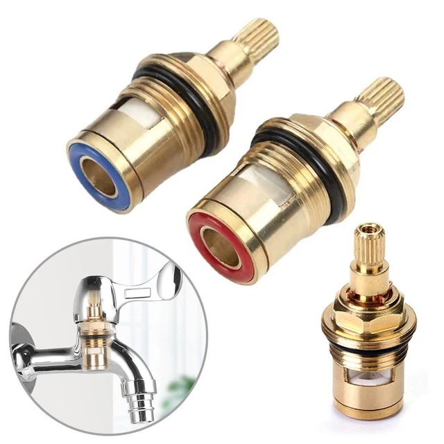 Water Tap Tap Valves 2PCs Replacement Tap Fitting Connections Cartridge Valves
