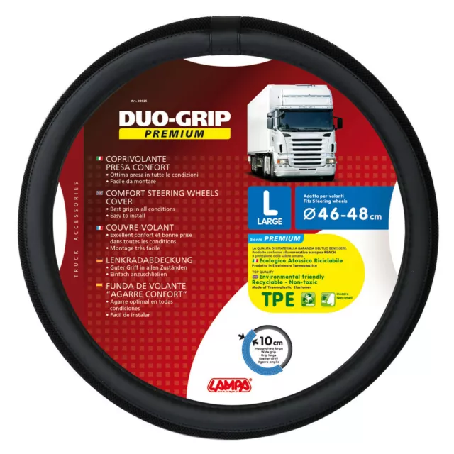 Coprivolante Tpe Duo-Grip L  46-48Cm Nero   98025 - Lampa