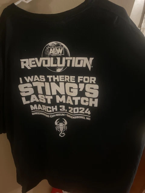 AEW REVOLUTION 2025 Sting Exclusive Event Shirt4XL I Was There Stings