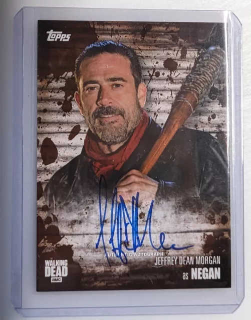 Topps Walking Dead Jeffrey Dean Morgan as Negan Limited Autograph  Card - 10/50