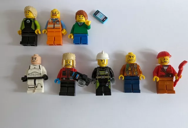 Lego Mixed Minifigure Character Figure Bundle 8 Different Mini Figs