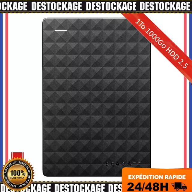 SEAGATE DISQUE DUR Externe 1To 1000Go HDD 2.5 Portable USB 3.0