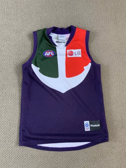 Fremantle Dockers Kids Guernsey AFL Youth Size XL On Field Reebok Home Jersey