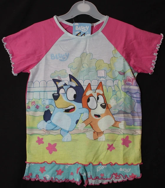 Bluey Mädchen Pyjama Set "Bedtime Hugs" - Superweicher Schlafanzug 18 Monate-5 Jahre