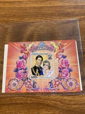 Princess Diana Royal Wedding Commemorative Stamp Sheet - With COA