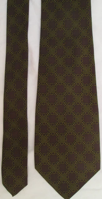 Cravate Brioni Authentique 100% Soie - Vintage, Vert, Longueur 148 Cm, Parfait état