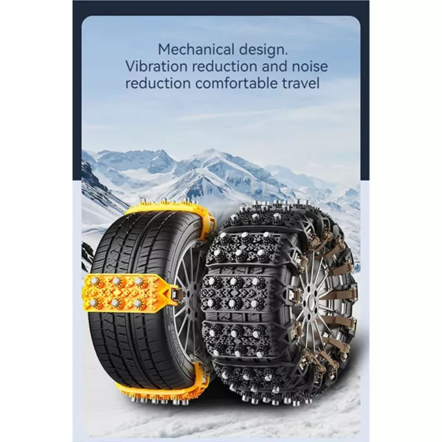 Thickened Snow Chains Car Anti-Skid Tire Chains for Car SUV Pickup Truck Van 2