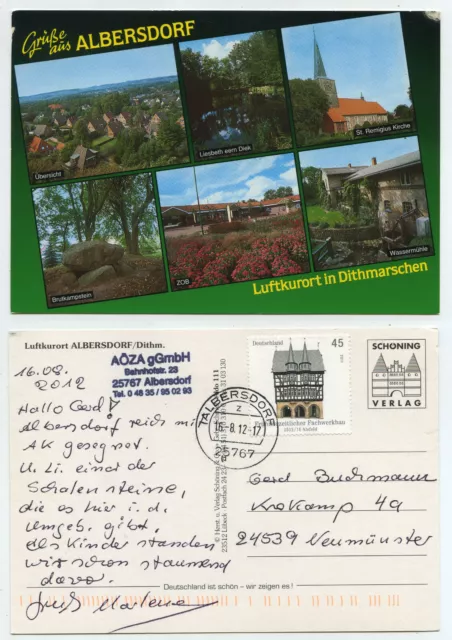 61472 - Albersdorf/Dithmarschen - postcard, run