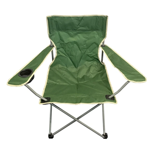 Chaise Pliante Camping avec Table Latérale, Chaise de Pêche Portable
