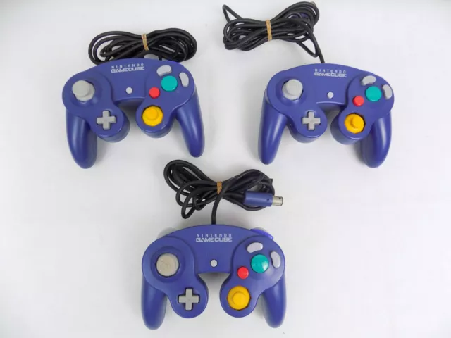 Like New Genuine Nintendo GameCube Controller Indigo Purple / Clear - Free Post