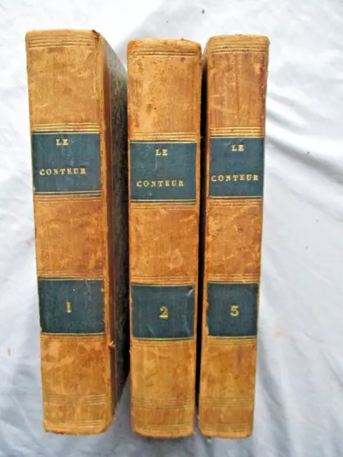 23/12 : le conteur romans, contes, nouvelles etc.. 3 vol. tome 1 à 6 - 1834/36