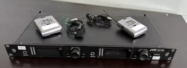 Sistema Radiomicrofoni JTS con 2 Bodypack e mic range 624-694 mhz