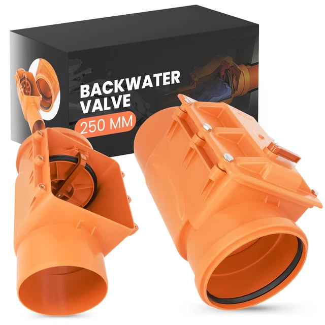 Rückstauklappe Rückstauverschluss 250 mm Rattenschutz für Abwasserrohr Abwasser