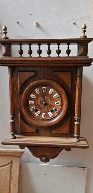 Orologio A Pendolo Umbertino Da Muro Funzionante