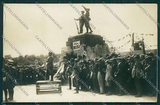 Belluno Città Inaugurazione Monumento Caduti Alpini Foto cartolina EE5057