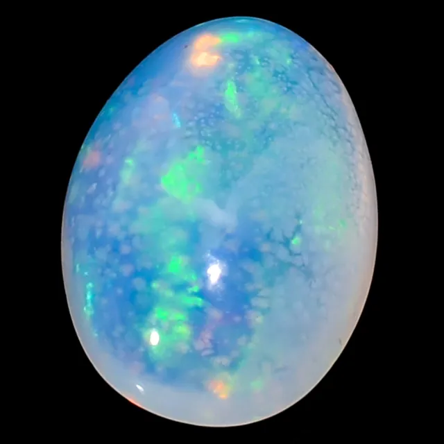 Natural Ethiopian Opal Oval Shape Cabochon Loose Gemstone 2 Ct 12X8X4mm EE-39547