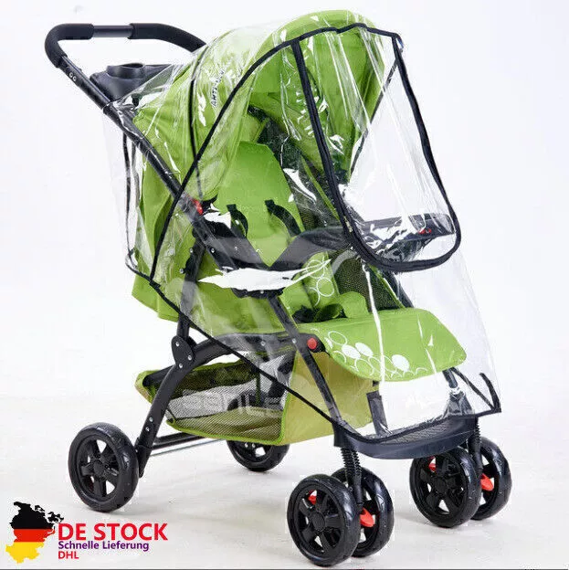 Universal Regenschutz / Regenverdeck / Schutz Regenhaube für Kinderwagen C5 X5W8