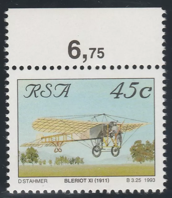 South Africa 1993 Aviation in SA, Bleriot XI Monoplane (1911) Mint A++ 2