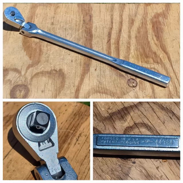 Vintage CRAFTSMAN 44984 -V- Series 1/2" Drive Flex Head Ratchet USA NEW GEAR Vintage CRAFTSMAN 44984 -V- Series 1/2" Drive Flex Head Ratchet USA NEW GEAR