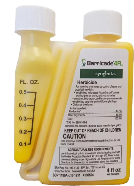 Barricade 4FL Selective Pre-emergent Herbicide For Broadleaf Weeds by Syngenta