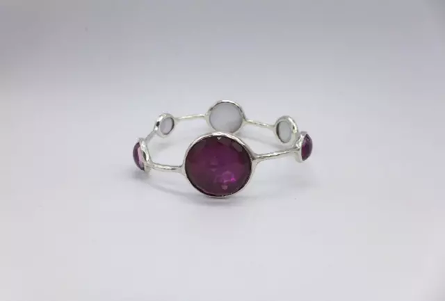 IPPOLITA 6 Stone Wonderland Raspberry Lollipop Bracelet 925 Sterling Silver MOP