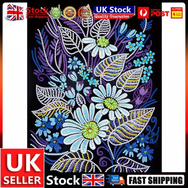 Flower Kit Luminous Art 5D DIY Part Special Shape Drill Picture Diamond Painting