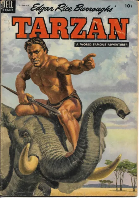 Edgar Rice Burroughs Tarzan #60 - Dell Comics-Sep 1954 - Golden Age
