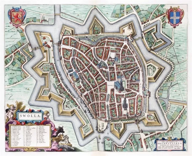 Reproduction plan ancien de Zwolle 1649