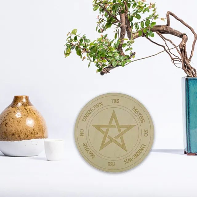 T0# Wooden Divination Pendulum Board Metaphysical Altar Art Ornaments (A 15cm)