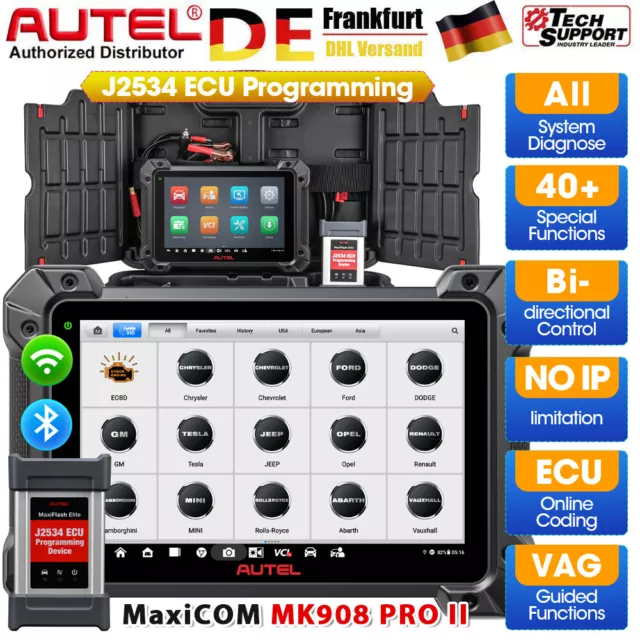 Autel MK908 PRO II MaxiSys MS908S Pro Elite J2534 ECU Programming ALLE SYSTEME